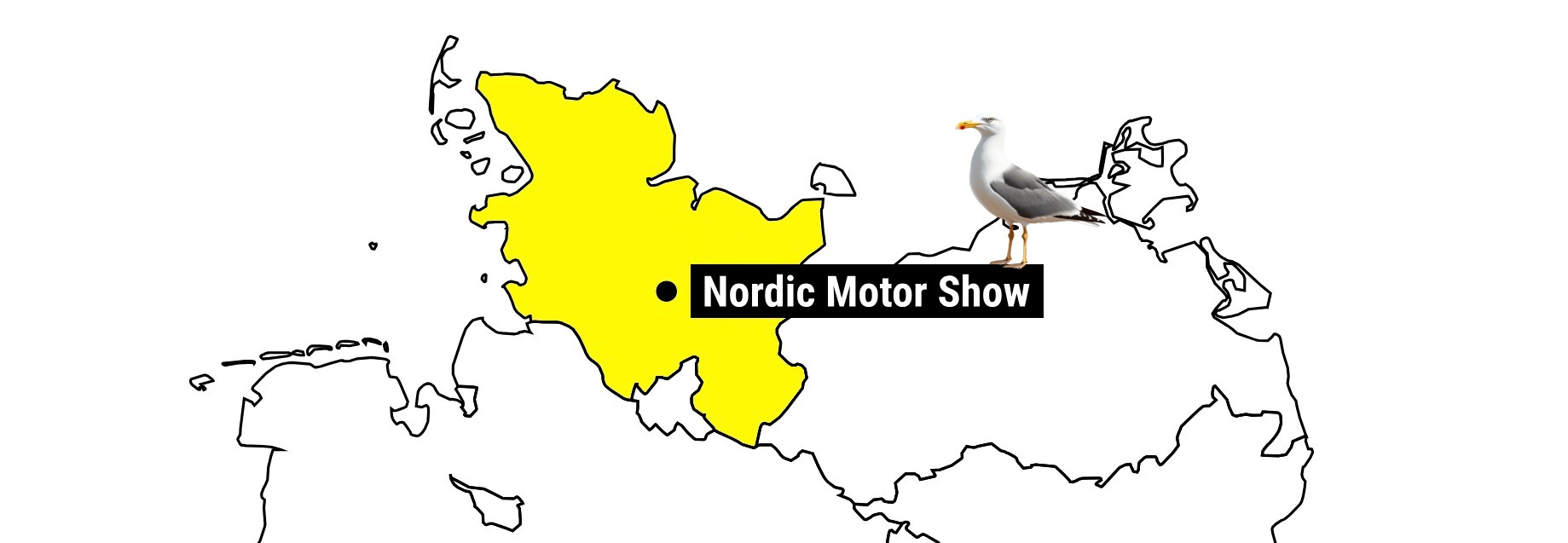 Nordic Motor Show Anfahrt Skizze